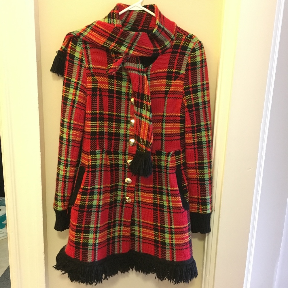 Betsey Johnson Plaid Coat